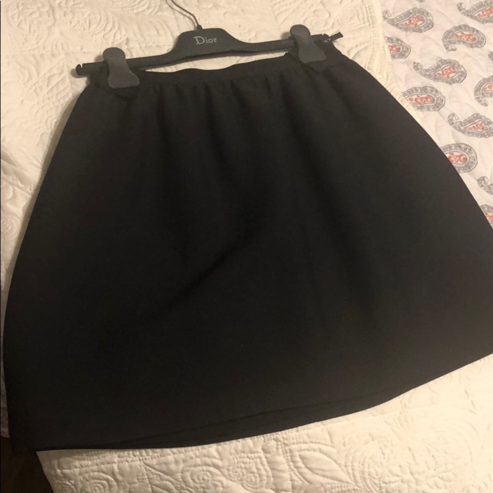 Dior black peplum skirt